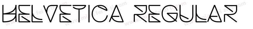 Helvetica Regular 普通字体转换
